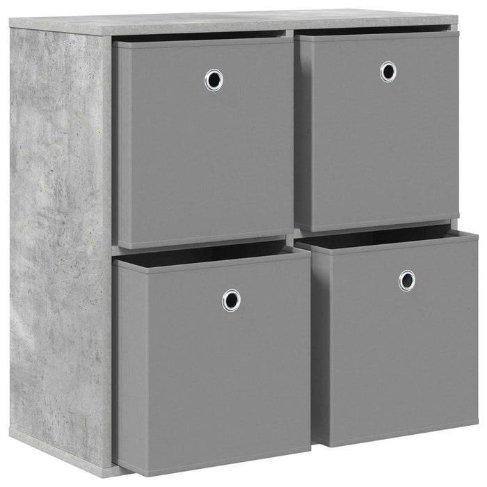 Bufet cu sertar Gri din beton 68,5 x 32 x 67 cm - WALTI WALTI