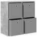 Bufet cu sertar Gri din beton 68,5 x 32 x 67 cm - WALTI WALTI