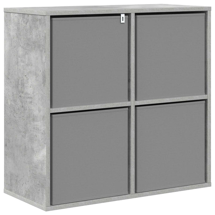 Bufet cu sertar Gri din beton 68,5 x 32 x 67 cm - WALTI WALTI