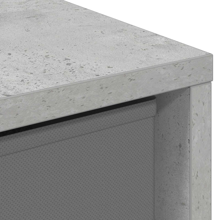 Bufet cu sertar Gri din beton 25,5 x 22 x 69,5 cm - WALTI WALTI