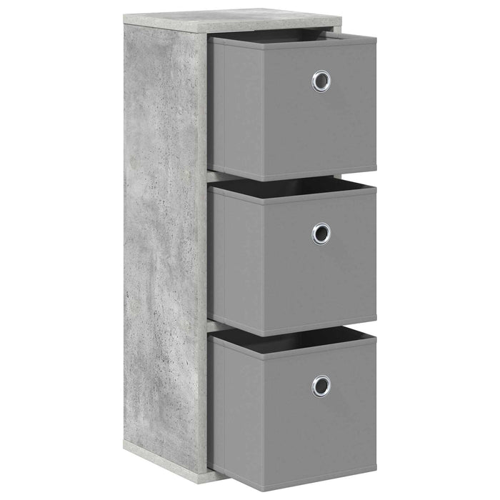 Bufet cu sertar Gri din beton 25,5 x 22 x 69,5 cm - WALTI WALTI