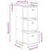 Bufet cu sertar Gri din beton 25,5 x 22 x 69,5 cm - WALTI WALTI