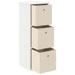 Bufet cu sertar Alb 30,5 x 27 x 84,5 cm - WALTI WALTI