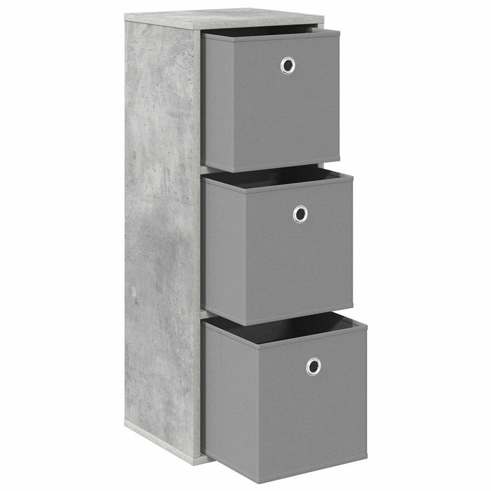 Bufet cu sertar Gri din beton 30,5 x 27 x 84,5 cm - WALTI WALTI