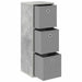 Bufet cu sertar Gri din beton 30,5 x 27 x 84,5 cm - WALTI WALTI