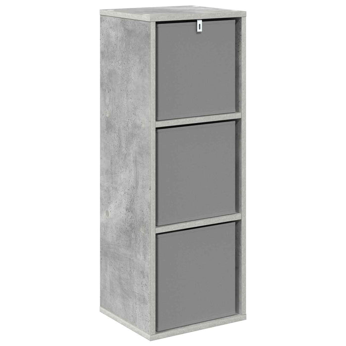 Bufet cu sertar Gri din beton 30,5 x 27 x 84,5 cm - WALTI WALTI