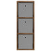 Bufet cu sertar Stejar fumuriu 30,5 x 27 x 84,5 cm - WALTI WALTI
