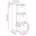 Bufet cu sertar Stejar Artizanal 30,5 x 27 x 84,5 cm - WALTI WALTI
