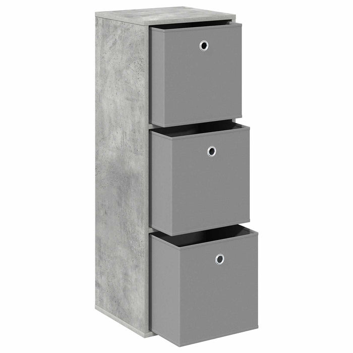 Bufet cu sertar Gri din beton 35 x 32 x 99,5 cm - WALTI WALTI