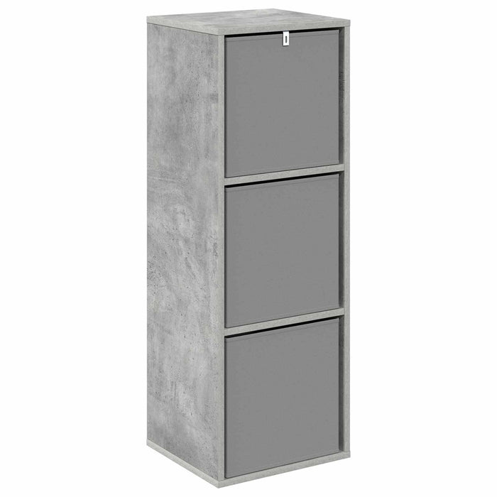 Bufet cu sertar Gri din beton 35 x 32 x 99,5 cm - WALTI WALTI