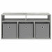 Bucătărie joasă cu sertar Gri din beton 87 x 27,5 x 43 cm - WALTI WALTI