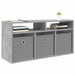 Bucătărie joasă cu sertar Gri din beton 87 x 27,5 x 43 cm - WALTI WALTI