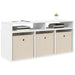Bucătărie joasă cu sertar Alb 102 x 32 x 48,5 cm - WALTI WALTI