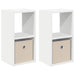 Noptieră cu sertar 2 pcs Alb 25,5 x 22 x 49,5 cm Lemn compozit - WALTI WALTI