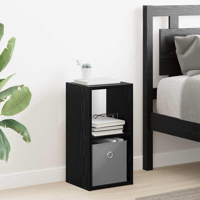 Noptieră 2 pcs Stejar Negru 25,5 x 22 x 49,5 cm Lemn compozit - WALTI WALTI
