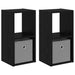 Noptieră 2 pcs Stejar Negru 25,5 x 22 x 49,5 cm Lemn compozit - WALTI WALTI