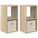 Noptieră 2 pcs Stejar Sonoma 25,5 x 22 x 49,5 cm Lemn compozit - WALTI WALTI