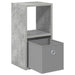 Noptieră 2 pcs Gri din beton 25,5 x 22 x 49,5 cm Lemn compozit - WALTI WALTI