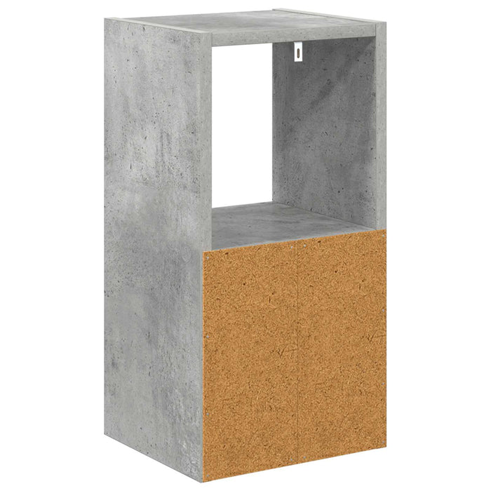Noptieră 2 pcs Gri din beton 25,5 x 22 x 49,5 cm Lemn compozit - WALTI WALTI