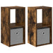 Noptieră 2 pcs Stejar fumuriu 25,5 x 22 x 49,5 cm Lemn compozit - WALTI WALTI