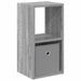 Noptieră cu sertar Gri Sonoma 25,5 x 22 x 49,5 cm Lemn compozit - WALTI WALTI