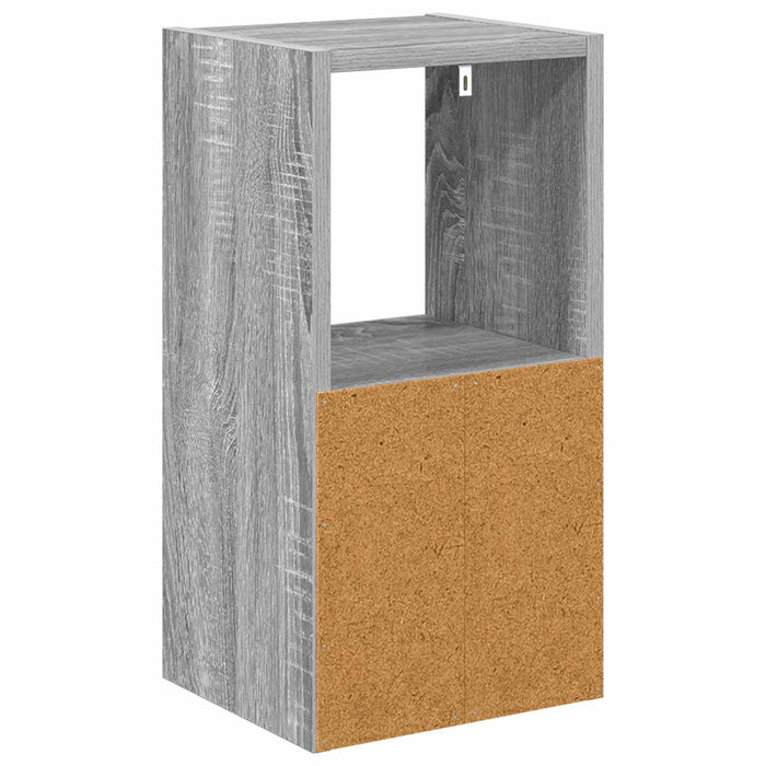Noptieră 2 pcs Gri Sonoma 25,5 x 22 x 49,5 cm Lemn compozit - WALTI WALTI
