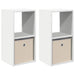 Noptieră cu sertar 2 pcs Alb 30,5 x 27 x 59,5 cm Lemn compozit - WALTI WALTI