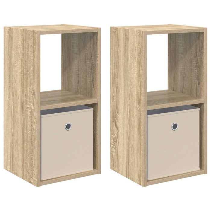 Noptieră 2 pcs Stejar Sonoma 30,5 x 27 x 59,5 cm Lemn compozit - WALTI WALTI