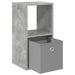 Noptieră Gri din beton 30,5 x 27 x 59,5 cm Lemn compozit - WALTI WALTI