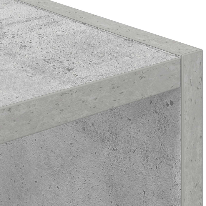 Noptieră 2 pcs Gri din beton 30,5 x 27 x 59,5 cm Lemn compozit - WALTI WALTI