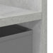 Noptieră 2 pcs Gri din beton 30,5 x 27 x 59,5 cm Lemn compozit - WALTI WALTI