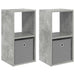 Noptieră 2 pcs Gri din beton 30,5 x 27 x 59,5 cm Lemn compozit - WALTI WALTI