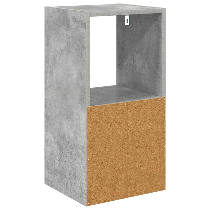 Noptieră 2 pcs Gri din beton 30,5 x 27 x 59,5 cm Lemn compozit - WALTI WALTI