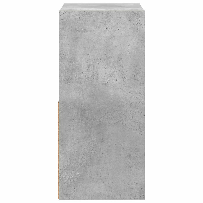 Noptieră 2 pcs Gri din beton 30,5 x 27 x 59,5 cm Lemn compozit - WALTI WALTI