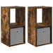 Noptieră 2 pcs Stejar fumuriu 30,5 x 27 x 59,5 cm Lemn compozit - WALTI WALTI