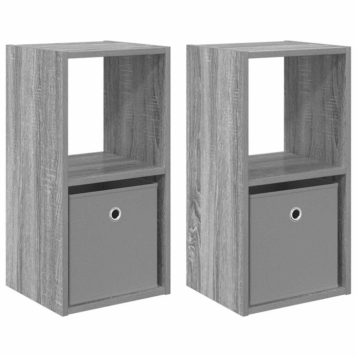 Noptieră 2 pcs Gri Sonoma 30,5 x 27 x 59,5 cm Lemn compozit - WALTI WALTI