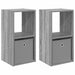 Noptieră 2 pcs Gri Sonoma 30,5 x 27 x 59,5 cm Lemn compozit - WALTI WALTI