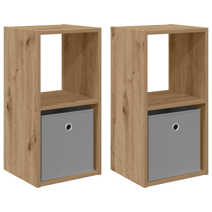 Noptieră cu sertar 2 pcs Stejar Artizanal 30,5 x 27 x 59,5 cm - WALTI WALTI