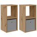 Noptieră cu sertar 2 pcs Stejar Artizanal 30,5 x 27 x 59,5 cm - WALTI WALTI