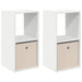 Noptieră cu sertar 2 pcs Alb 35 x 32 x 68,5 cm Lemn compozit - WALTI WALTI