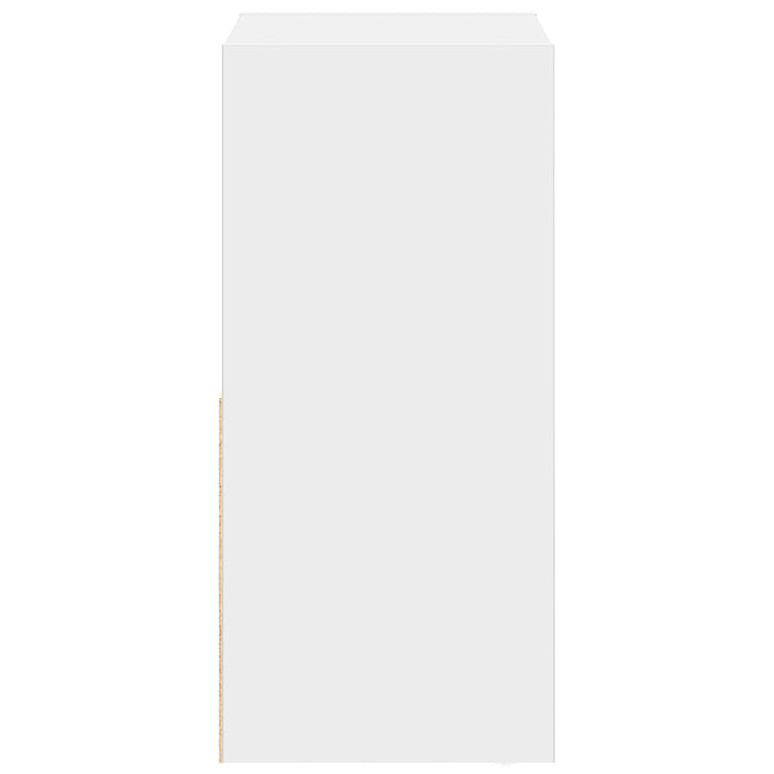 Noptieră cu sertar 2 pcs Alb 35 x 32 x 68,5 cm Lemn compozit - WALTI WALTI