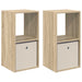 Noptieră 2 pcs Stejar Sonoma 35 x 32 x 68,5 cm Lemn compozit - WALTI WALTI