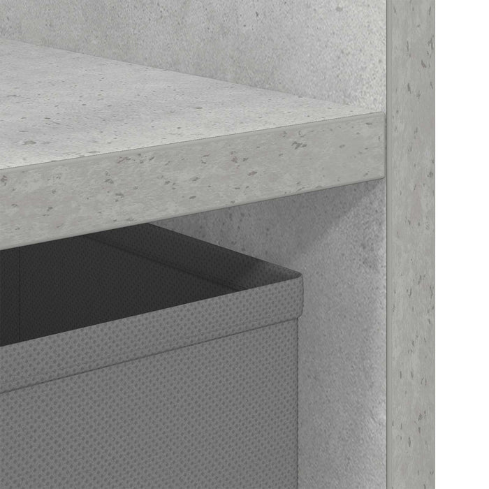Noptieră Gri din beton 35 x 32 x 68,5 cm Lemn compozit - WALTI WALTI