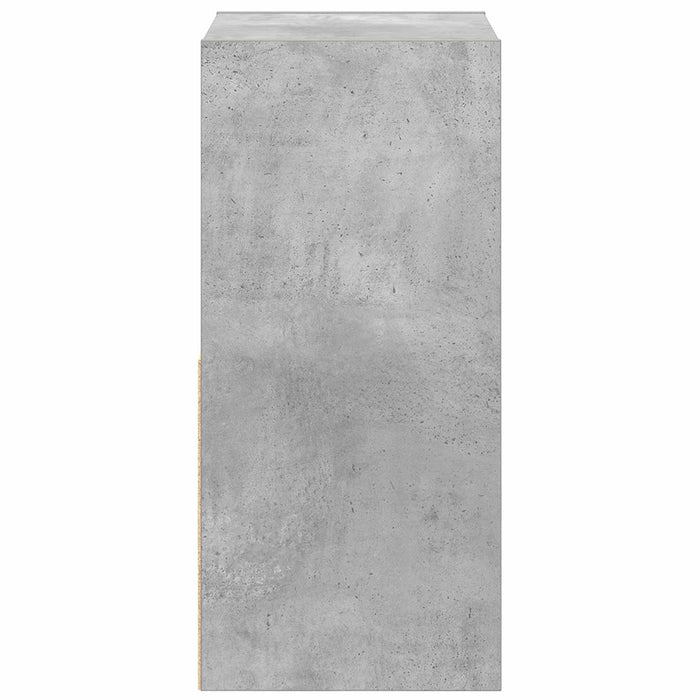 Noptieră 2 pcs Gri din beton 35 x 32 x 68,5 cm Lemn compozit - WALTI WALTI