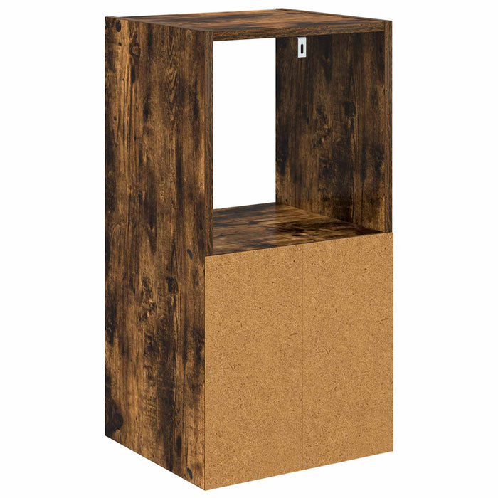 Noptieră Stejar fumuriu 35 x 32 x 68,5 cm Lemn compozit - WALTI WALTI