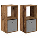 Noptieră 2 pcs Lemn vechi 35 x 32 x 68,5 cm Lemn compozit - WALTI WALTI