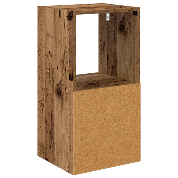 Noptieră 2 pcs Lemn vechi 35 x 32 x 68,5 cm Lemn compozit - WALTI WALTI