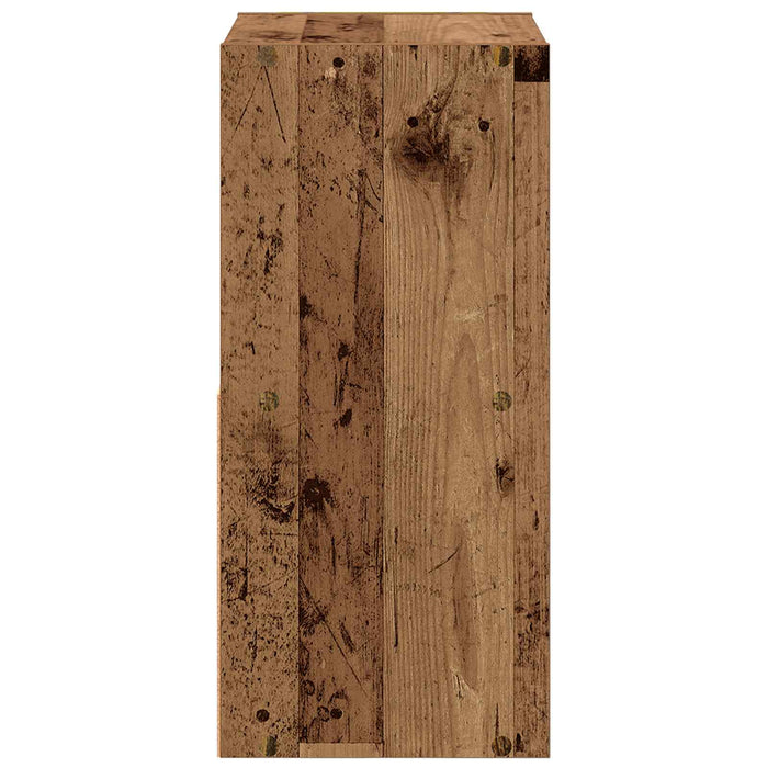 Noptieră 2 pcs Lemn vechi 35 x 32 x 68,5 cm Lemn compozit - WALTI WALTI