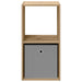 Noptieră 2 pcs Stejar Artizanal 35 x 32 x 68,5 cm Lemn compozit - WALTI WALTI