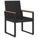 Set de Mobilier pentru Exterior 4 pcs Negru și Alb crem - WALTI WALTI